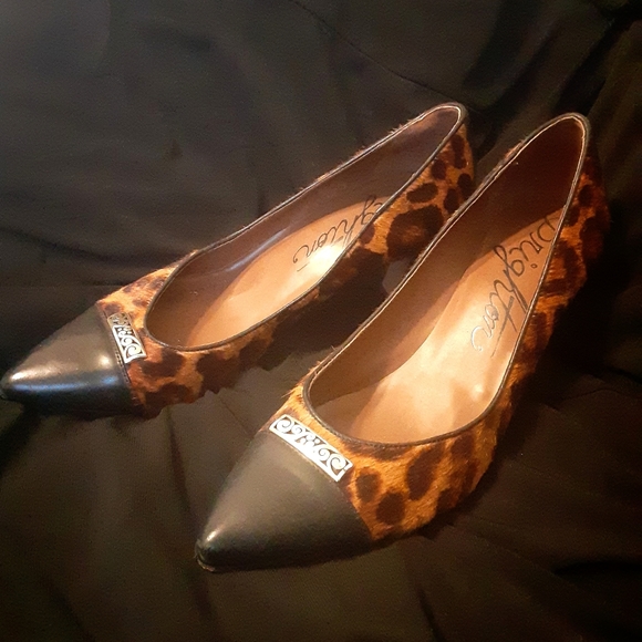 Brighton YALE Bench Made 100% Leather Heels: Leopard Print with Jewelry - Picture 4 of 16
